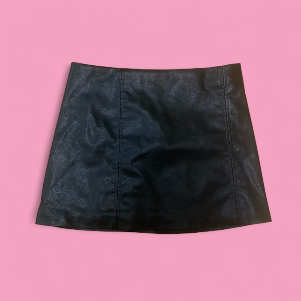 Black Leather Skirt
